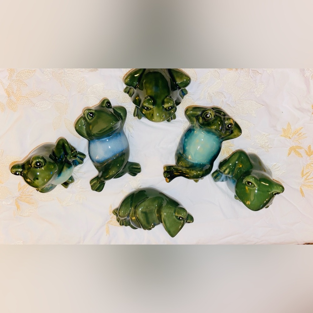 Frogs🐸Galore, Selling My 6 Piece Set, Can Exhibit Unique Flaws/Small Scratches - Picture 12 of 16